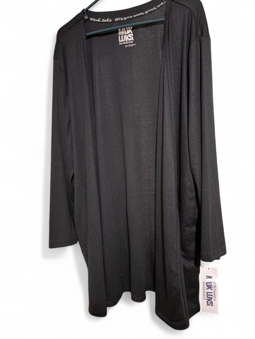 NWT Muk Luks Women’s 2XL Black Cardigan
